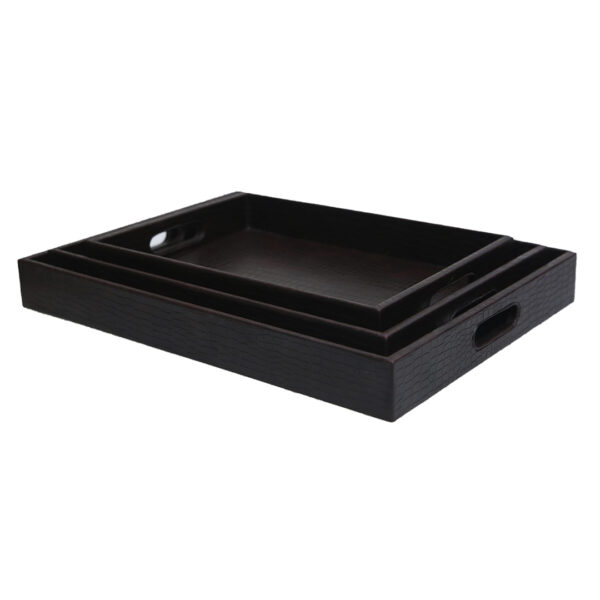 Leather Tray Set