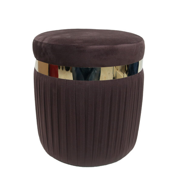 Velvet Ottomon Stool