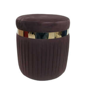 Velvet Ottomon Stool