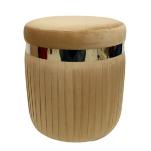 Velvet Ottomon Stool