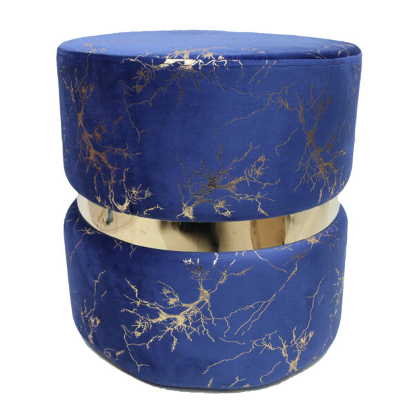 Velvet Ottomon Stool