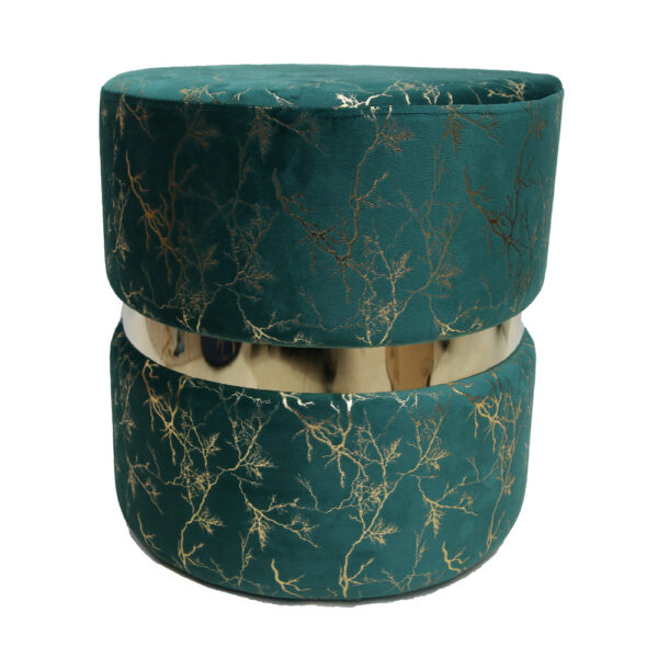Velvet Ottomon Stool
