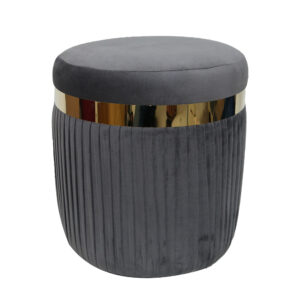 Velvet Ottomon Stool