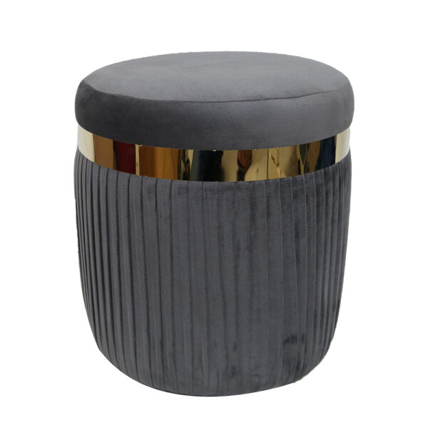 Velvet Ottomon Stool